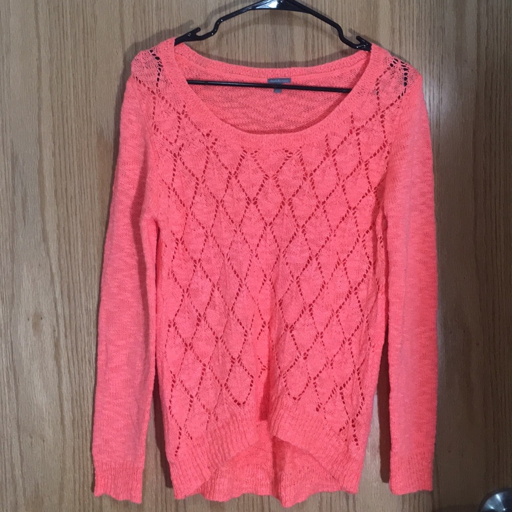 Charlotte Russe Bright Salmon Light Sweater